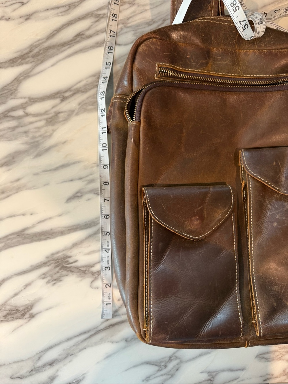 Leather Backpack - Picture 12 of 13